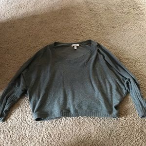 Green Sweater Crop Top